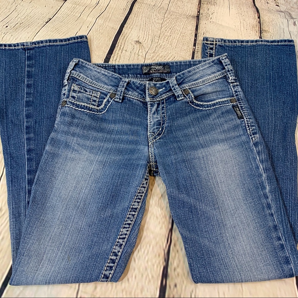 W26/L32 Silver Suki Bootcut Jeans